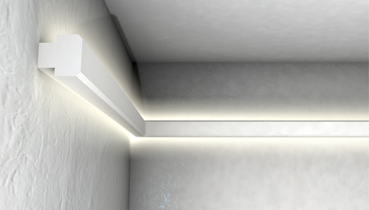 EL112 cornice da Incasso a luce Indiretta per Strisce LED